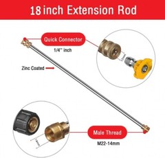 4000PSI High Pressure Car Power Washer Gun Spray Wand Lance Nozzle and 50ft Hose