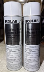 X12 ECOLAB STAINLESS STEEL INDUSTRIAL SPRAY, 12 17oz CANS (1 CASE)