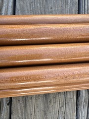 (12) Rubbermaid 6361 Wood Threaded-Tip Broom/Sweep Handle 60″ Lacquer USA