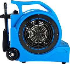 High-Power 3-Speed 1HP Air Mover Dryer with Wheels – 4000+ CFM (Blue)