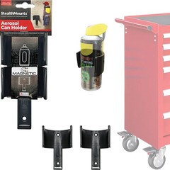 Magnetic Aerosol Can Holders (2 Pack) – 2 Pack STM-OM-CAN-BLK-2-MG