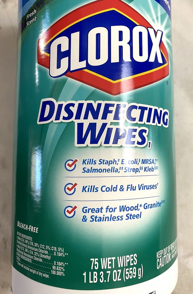 NEW Fresh Scent Bleach-Free (75-Wipes/Canister) *FAST SHIPPING*