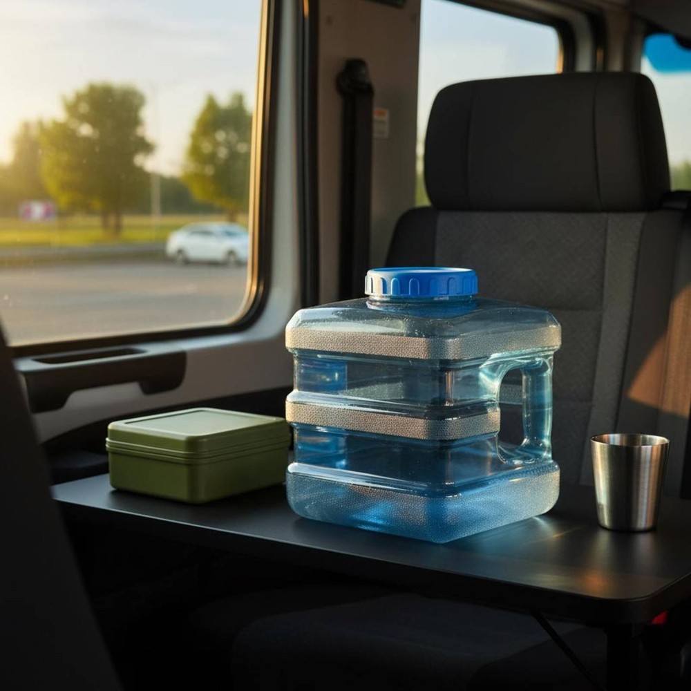 7.5L Square Water Container Transparent Purified Water Jug Food-Safe for