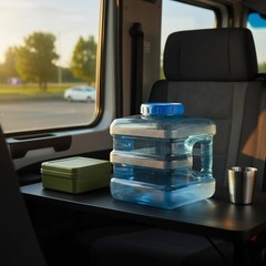 7.5L Square Water Container Transparent Purified Water Jug Food-Safe for