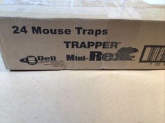 24 Pack Trapper Mini-Rex Rat Snap Traps by Bell Labs ST2024 NEW