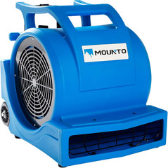 High-Power 3-Speed 1HP Air Mover Dryer with Wheels – 4000+ CFM (Blue)