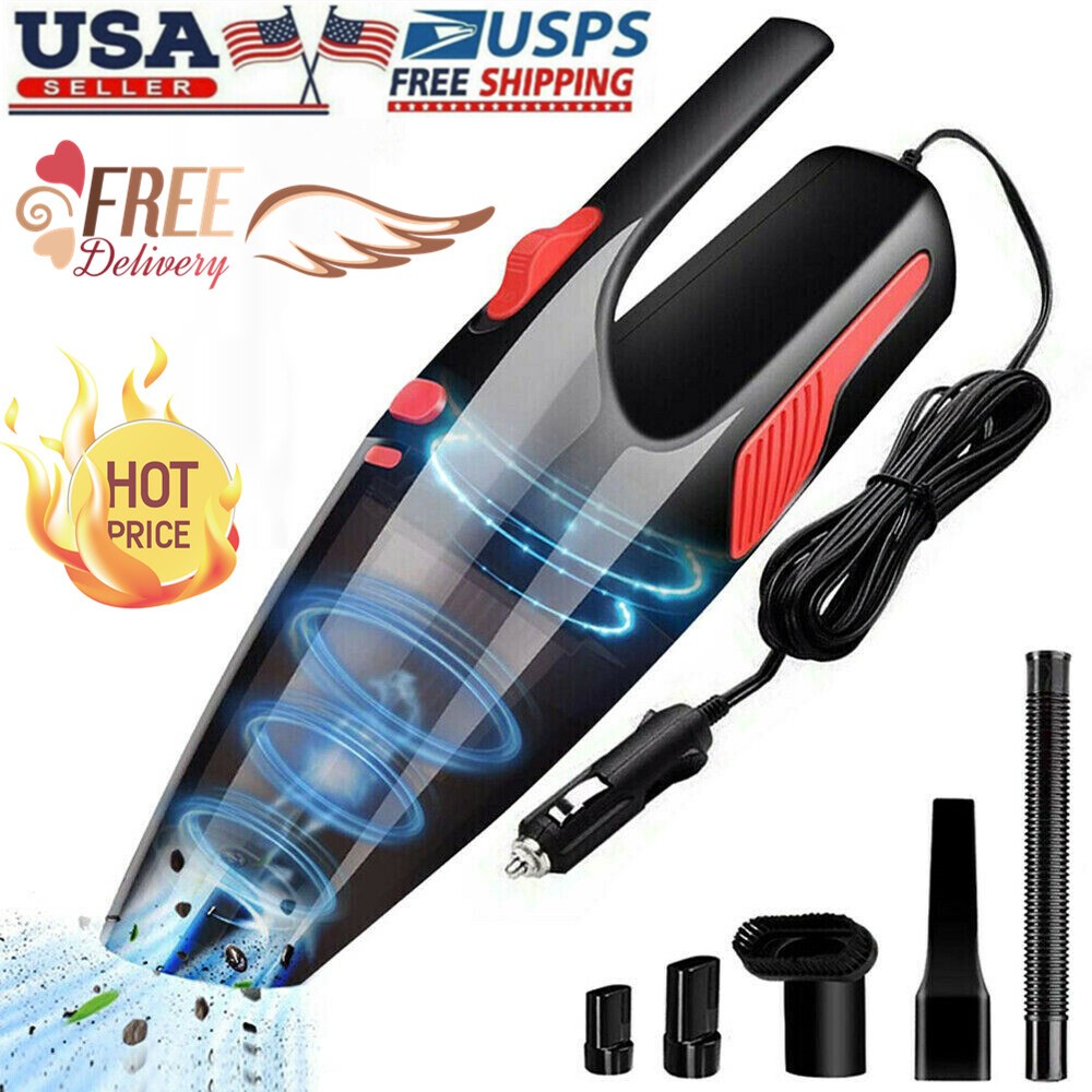 120W Handheld Vacuum Cleaner Car Home Auto Rechargeable Wet Dry Duster 12V