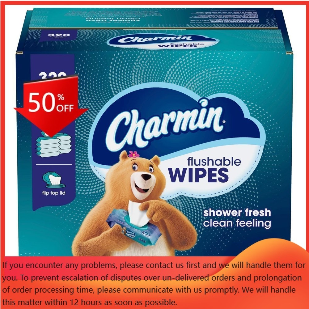 Charmin Flushable Wipes – 8pk/40ct