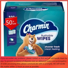 Charmin Flushable Wipes – 8pk/40ct