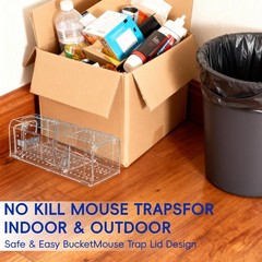 Humane Mouse Trap,2 PCS No Kill Traps for Indoor & Outdoor – Reusable…
