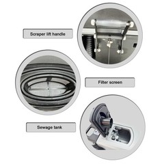 Automatic Floor Scrubber & Dryer (110V, 20″ Brush, 750W / 1.0HP Brush Motor)