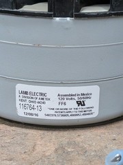 Lamb Electric Ametek 116764-13 Vacuum Motor 120V 50/60Hz 2-Stage Bypass OEM Unit