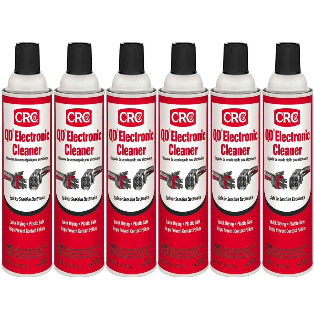 CRC 05103 QD Electronic Quick Drying Formula Contact Cleaner 11 Oz. Pack of 6