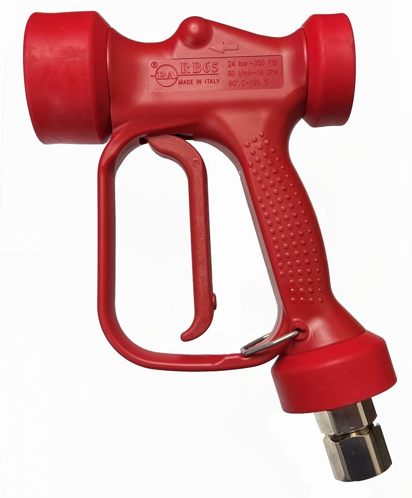 PA RB 65 Red Wash Down Gun W/ Swivel 350 PSI 16 GPM SS Piston
