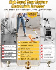 1500 rpm high-power electric cleaning brush