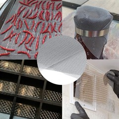 Wire Mesh Sheets Stainless Steel Woven Meshes 20x1x1 centimeter, Silver