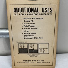 ARDMORE Professional Window Squeegee 6″ Blade Stainless Steel Made in USA