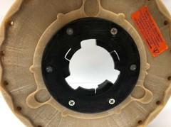 Carlisle 13″ Union Mix Brush Tuff Block Rotary w/ NP-9200 Assembly A0035