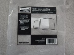 Rubbermaid PK 2 Wet/Dry Vacuum Foam Filters 9N036 (M)
