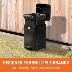 Pupzle Dog Poop Bin Liners Compatible with 1 Count (Pack of 30), Black
