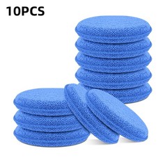 10X 5″ Car Microfiber Foam Sponge Applicator Cleaning Tool Detailing Pads Blue