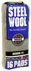 HOMAX STEEL WOOL #1 MEDIUM 1 BAG (16PADS) BRAND NEW