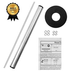 PAWMATE Rolling Mouse Catching Device – Auto Reset Live Catch and Silver