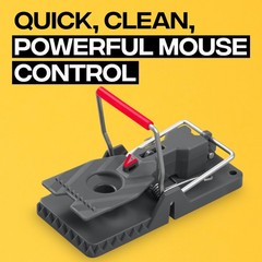 Victor Power-Kill Humane Mouse Traps M393SSR – 6 Easy Set, 6 Traps, Gray