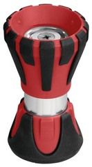 Orbit Red/Black Rubber Coated Twist Fire Hose Nozzle with Standard 3/4 in. Outdo