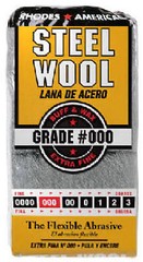 Rhodes American 10121000 Steel Wool Pads, #000 Extra Fine, 12-Pk. – Quantity 6