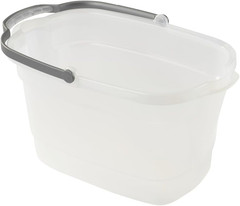 Cubeta Limpieza 4 Galones Rectangular con Asa y Boquillas Vaciado con Vertedero