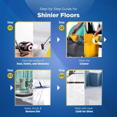 Zep Neutral PH Industrial Floor Cleaner – 1 128 Fl Oz (Pack of 1), Blue