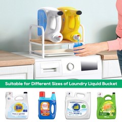 Papagiftree Laundry Detergent Holder Stand Liquid Detergent Dispenser Shelf
