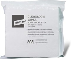 9×9″ Laser Sealed 150 Pcs Polyester Cleanroom Wipes – Lint-Free Soft Touch