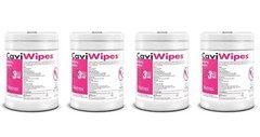 4 Pack Metrex CaviWipes Cavicide Germacidal Cleaner Surface Disin. Wipes 13-1100
