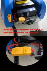 11″ 180 Deg Rotation Brush Walk Behind Floor Scrubber w/24V 12Ah Battry Powered