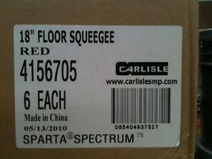 Carlisle Sparta Spectrum 18″ Hygienic Squeegee – Part # 4156705