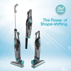 Ionvac ZipVac Corded Stick Vacuum, Multi-Surface 3-in-1 Upright/Handheld Vacuum