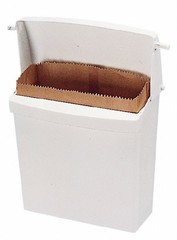 Rubbermaid FG614000WHT Wall Mount Sanitary Bin (Hygiene Product Receptacle)