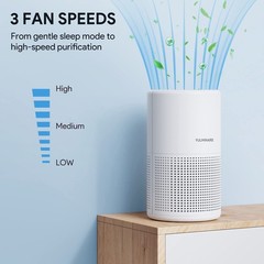 Air Purifiers for Bedroom, FULMINARE H13 True HEPA Air Filter, Quiet Air Clea…