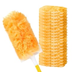 360° Duster Refills Kit for Swiffer Duster, 25 Pack & Short Handle – 25