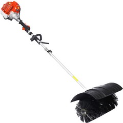 52cc Gasoline Sweeper Broom Articial Turf Lawns Snow Driveway Debris Cleaning