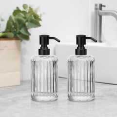 2 Pack Black 304 Stainless Steel Soap Dispenser Pump 2 Pack,
