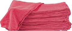 50 Pack of Red Shop Towels 12 x 14 Cleaning Cotton Rags Absorbent Wipers