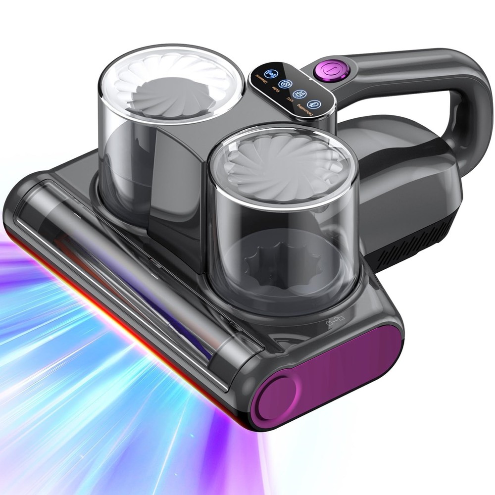 Jphyll Mattress Vacuum Bed Vacuum Cleaner 16Kpa Suction 253.7Nm Uv-C Light 140F