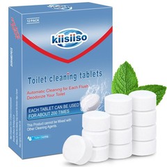 KIISIISO Toilet Bowl Cleaners Tablets(12 Pack), 12 Count (Pack of 1)