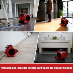 Vacmaster Air Mover Blower Fan Dryer Cooling Carpet Wall Floor Dryers 3-Speed