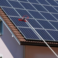 Outdoor Solar Panel Cleaning Brush Adjustable Pole Window Washing Cleaning Kit