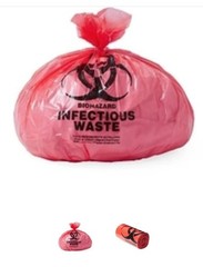 Medline Red Biohazard Liners, 24×32 Inches, Medium, Qty 500