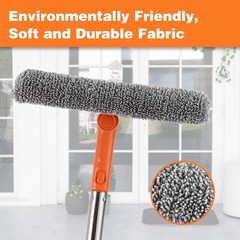 Bryquelin Professional 2 In 1 Window Squeegee 68 Long Stainless Steel